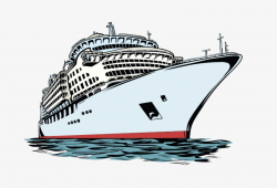 Cruise Ship - Cruise Ship Cartoon Drawing - Free Transparent ...