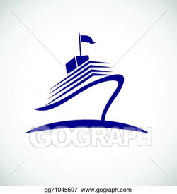 Vector Clipart - Cruise travel logo . Vector Illustration ...