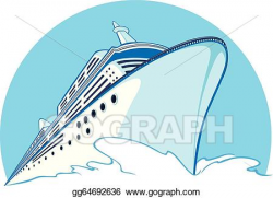 Vector Art - Cruise ship. EPS clipart gg64692636 - GoGraph
