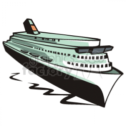 vacation cruise ship clipart. Royalty-free clipart # 173469