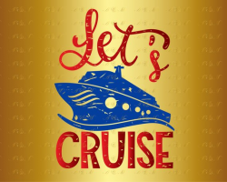 60% OFF Let's Cruise Grunge SVG Cruise Distressed Summer ...