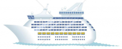 Cruise Ship - Vector Cartoon Clipart Illustration. cruise, ship, passenger  ship, yacht, sailing, shipping, vacation, travel, ferry, tourism,