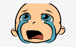 Crying Clipart Hurt Girl - Crying Baby Face Cartoon - Png ...