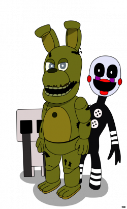 FNAF WORLD] Springtrap, Crying Child and Puppet by ZachCaudyan on ...