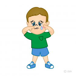 Crying Boy Clipart Free Picture｜Illustoon