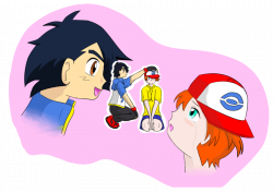 Pokeshipping Don't cry by charlot-sweetie on DeviantArt