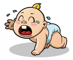Newborn girl crying clipart - Clipartix