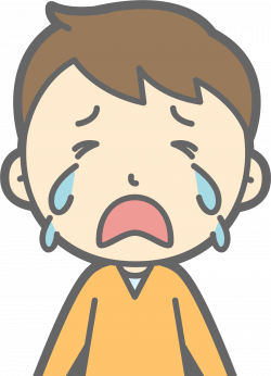 Clipart - Crying Male (#1)