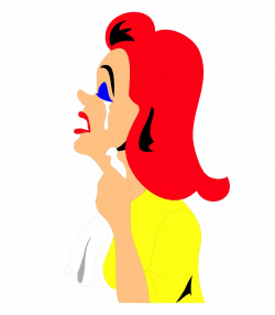 Crying Clipart Sad Lady - Woman Crying Clipart Gif Free PNG ...