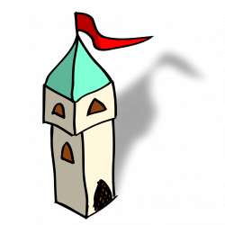 Tower clipart cartoon - Pencil and in color tower clipart cartoon