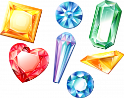 Diamond color Gemstone Illustration - Colorful Diamond Crystal 1300 ...