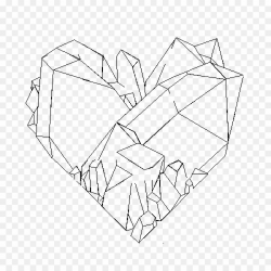 Crystal Line Art PNG Line Art Drawing Clipart download ...