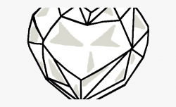 Clipart Of The Day - Crystal Heart Drawing #2572610 - Free ...