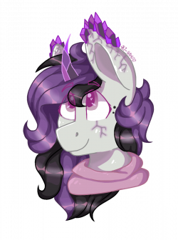 1578029 - artist:person8149, bust, clothes, crystal horn, geode pony ...