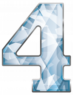 Crystal Number Four PNG Clipart Image | Gallery Yopriceville - High ...