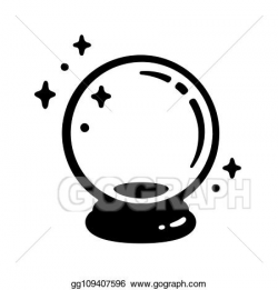 EPS Illustration - Magic crystal ball. Vector Clipart ...