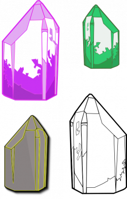 Clipart - Quartz Crystals