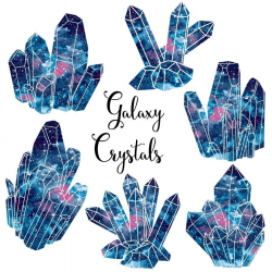 Crystal Clusters clipart: 
