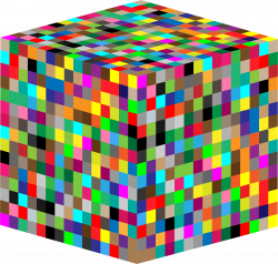 Clipart - 3D Multicolored Cube