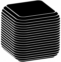 Clipart - Animated Black Cube