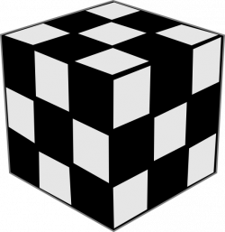 Rubik Cube Black & White Clip Art at Clker.com - vector clip art ...