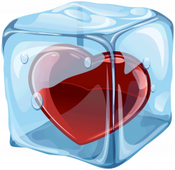 Heart In Ice Cube PNG Clipart