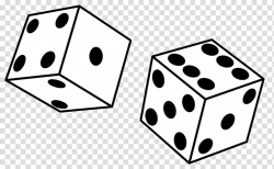 Two white and black cube dices, Black & White Yahtzee Dice ...