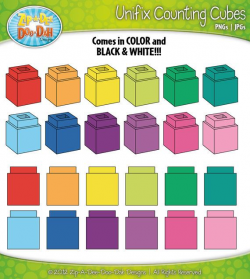Unifix Counting Cubes Clipart Over 25 by ZipADeeDooDahDesign ...