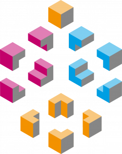 Clipart - Isometric shapes 1 - cubes