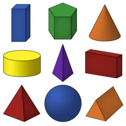3D Shapes Clip Art | Geometric Solids | 4th Art Lessons ...