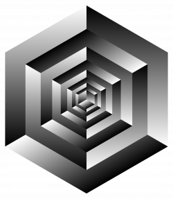 Clipart - Isometric Cube Illusion