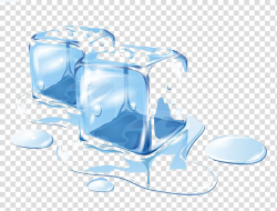 Two melted ice cubes illustration, Ice cube Melting , Ice ...