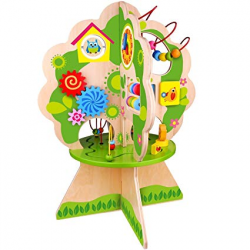 Pidoko Kids Multi Activity Center Tree, Table Top Adventures - Wooden Bead  Maze Play Toy for Toddlers Boys & Girls - Activity Cube Inspired Concept
