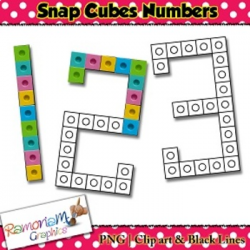 Snap Cube Number clip art