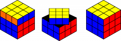 Clipart - Rubik's cube solving