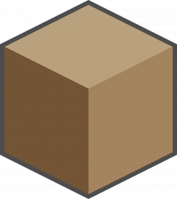 Clipart - Brown sugar cube