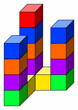 Clipart - cube tower 08