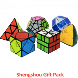 Shengshou Gift Pack 6 pcs Cubes Includ(3x3 Pyraminx,3x3Megaminx ...