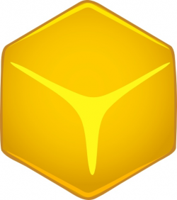 Yellow 3d Cube clip art Free vector in Open office drawing ...