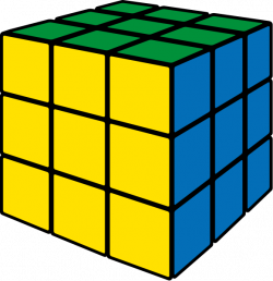 Rubik's cube yellow vector icon | SVG(VECTOR):Public Domain | ICON ...