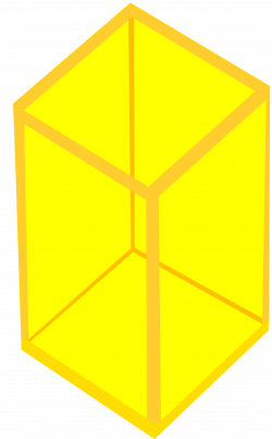 Clipart - Yellow Transparent Cube