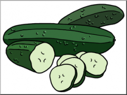 Clip Art: Cucumbers Color I abcteach.com | abcteach
