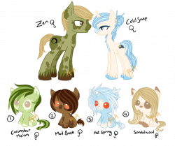 CLOSED spa themed pony adopts by peach-tea-adopts on DeviantArt