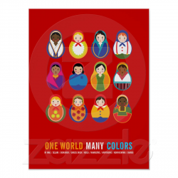 Celebrate Culture & Diversity One World Many Color Poster ...