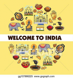 EPS Vector - Indian culture promo poster with national ...