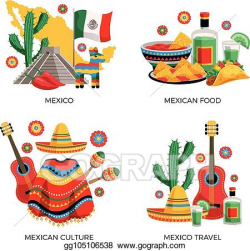 Vector Stock - Mexico culture concept. Stock Clip Art ...