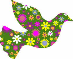 Retro Floral Peace Dove Icons PNG - Free PNG and Icons Downloads