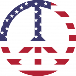 American Flag Peace Sign Icons PNG - Free PNG and Icons Downloads