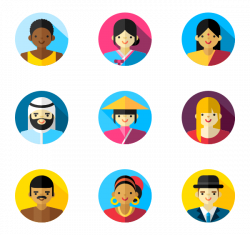 20 cultures people icon packs - Vector icon packs - SVG, PSD, PNG ...