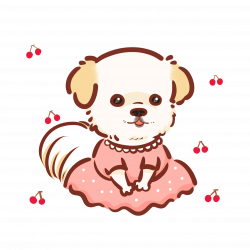 Shiba Inu Puppy Q-version Illustration - Anthropomorphic painted ...
